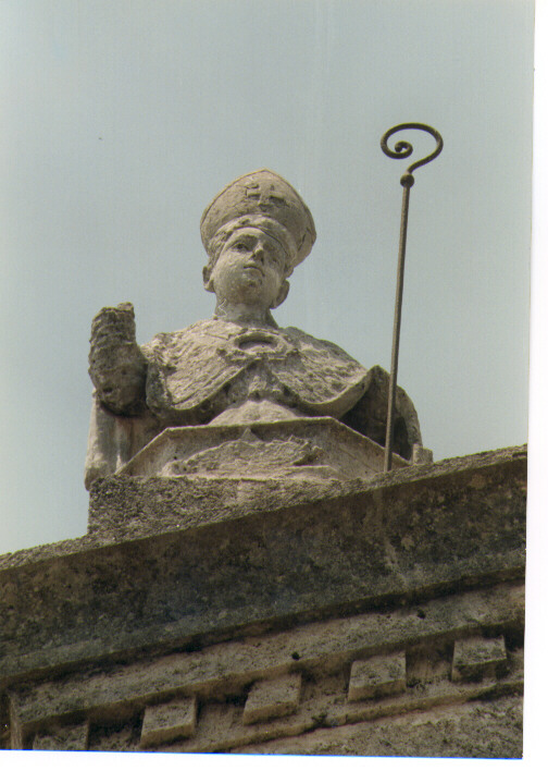 Santo vescovo (statua) - ambito salentino (sec. XVIII)