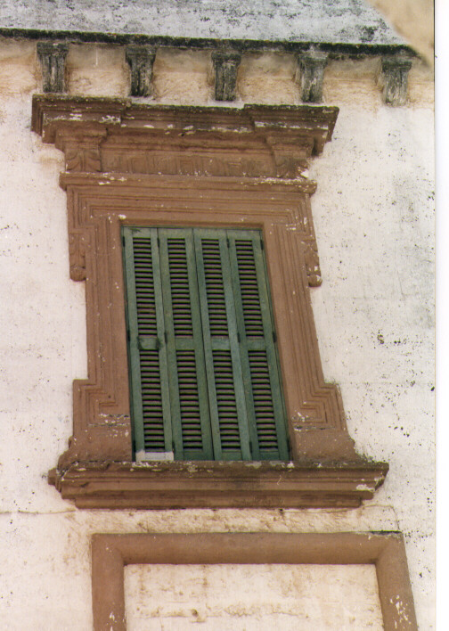 mostra di finestra, serie - ambito salentino (sec. XVII)