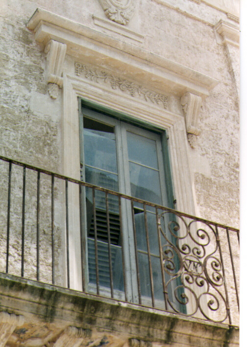 mostra di portafinestra - ambito salentino (sec. XIX)