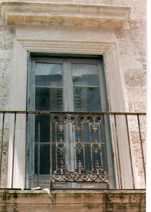 mostra di portafinestra, serie - ambito salentino (sec. XIX)