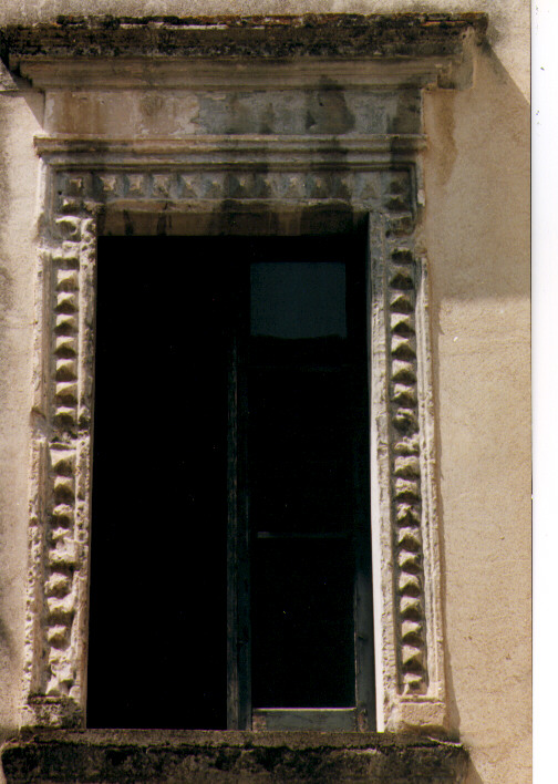 mostra di finestra - ambito salentino (secc. XVI/ XVII)