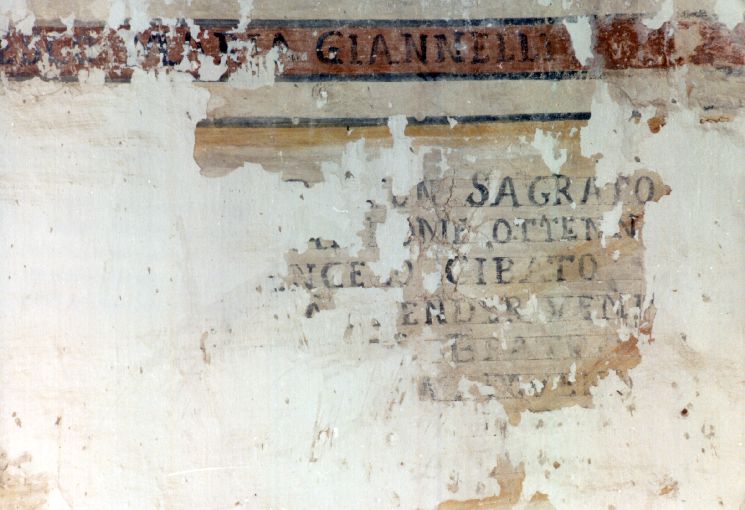 prelato inginocchiato con angeli (dipinto, elemento d'insieme) - ambito pugliese (fine/inizio secc. XVII/ XVIII)