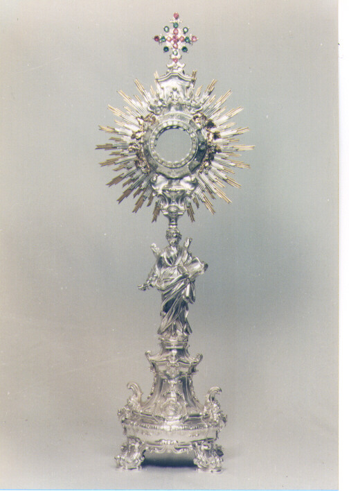 ostensorio - a raggiera - ambito napoletano (sec. XVIII)