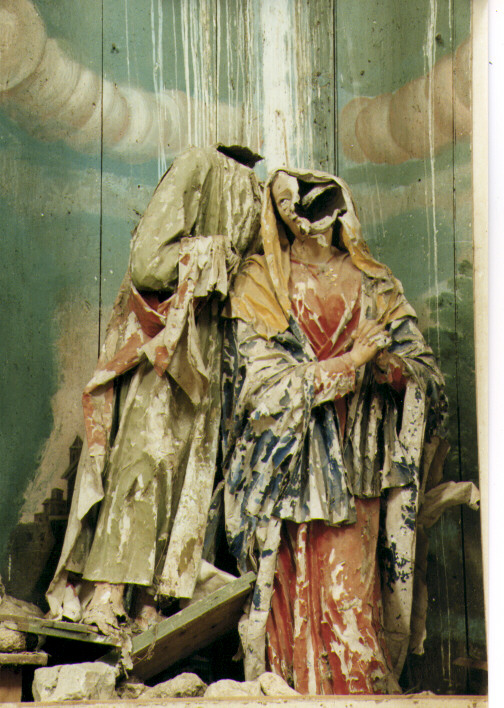 San Giovanni e Madonna (gruppo scultoreo, frammento) - ambito salentino (prima metà sec. XIX)