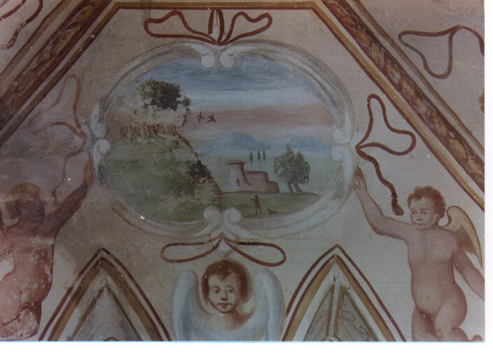 paesaggio (dipinto, serie) - bottega salentina (sec. XVIII)
