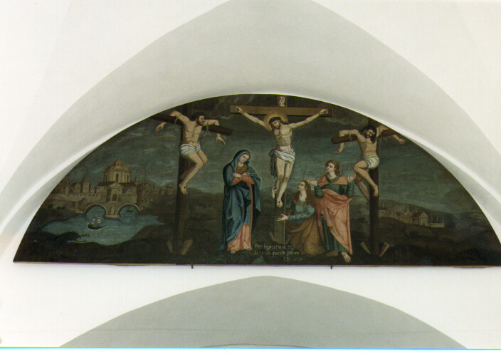 crocifissione (dipinto) - ambito salentino (sec. XIX)