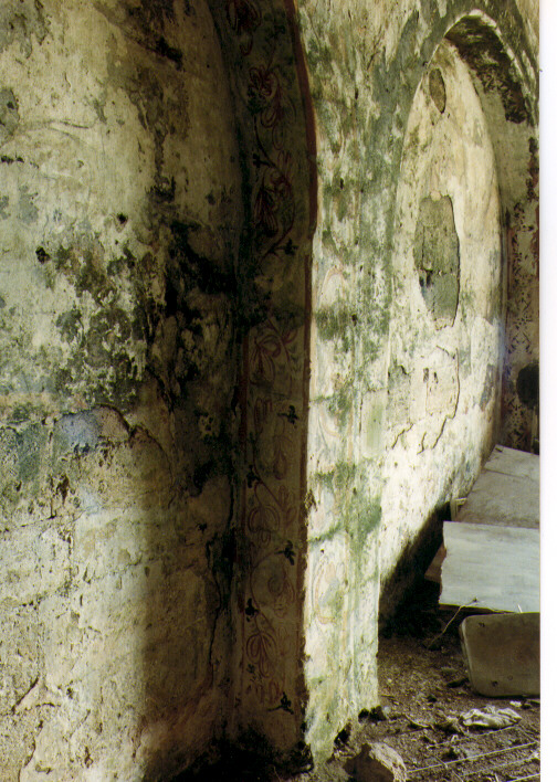 motivi decorativi floreali (dipinto) - ambito salentino (seconda metà sec. XVII)