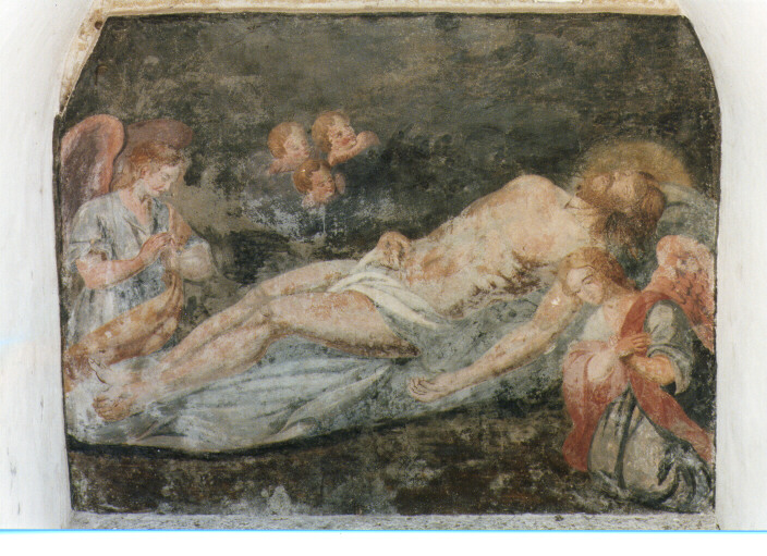 compianto sul Cristo morto (dipinto) - ambito salentino (inizio sec. XX)