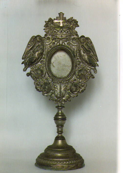 reliquiario - a ostensorio - ambito salentino (inizio sec. XX)