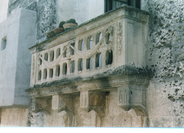balcone, serie - ambito salentino (prima metà sec. XIX)