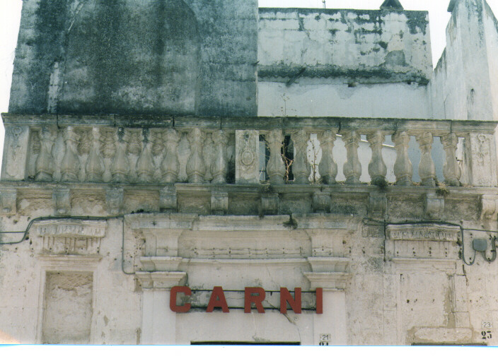 balaustrata - ambito salentino (sec. XIX)