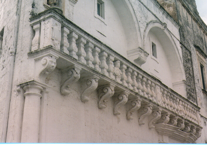 balaustrata - ambito salentino (fine/inizio secc. XVIII/ XIX)