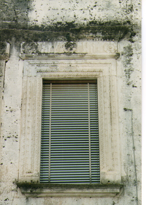 mostra di finestra, serie - ambito salentino (prima metà sec. XVII)