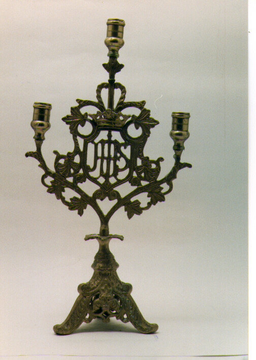 candelabro, serie - ambito salentino (fine/inizio secc. XIX/ XX)