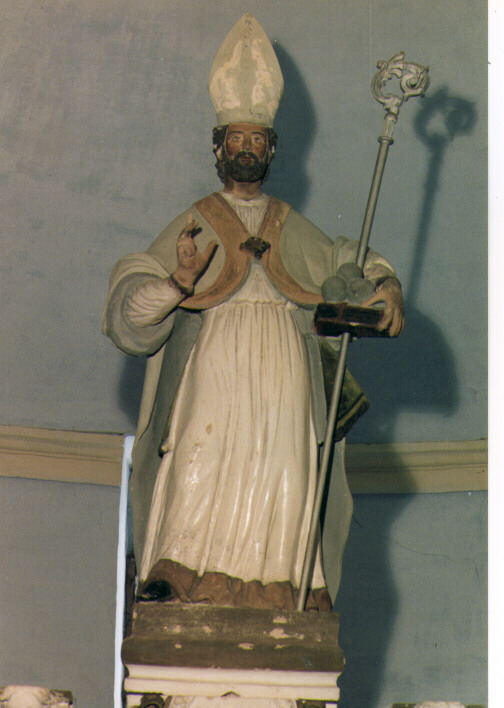 San Nicola di Mira (statua) - ambito salentino (sec. XVIII)