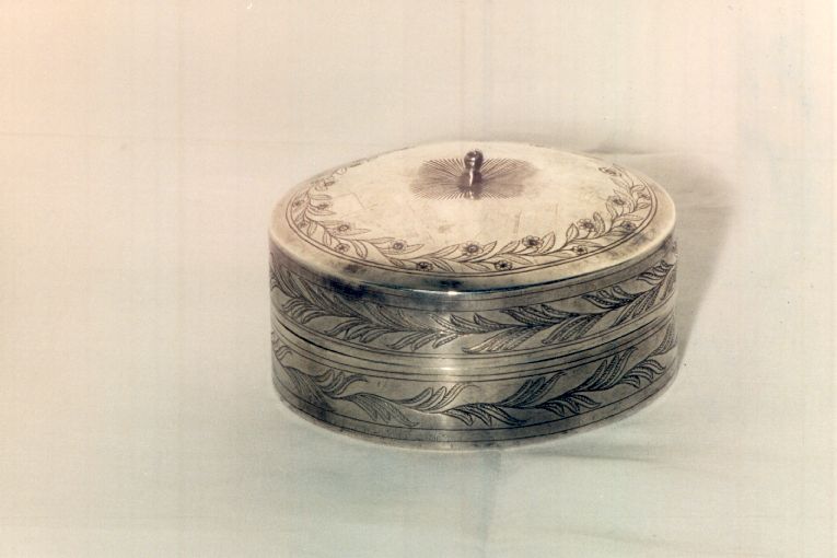 teca eucaristica - ambito Italia meridionale (sec. XIX)