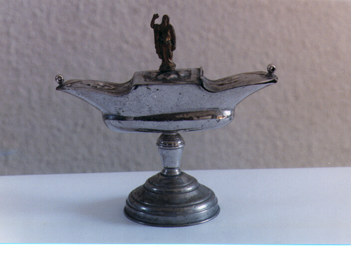 navicella portaincenso - ambito salentino (fine/inizio secc. XIX/ XX)