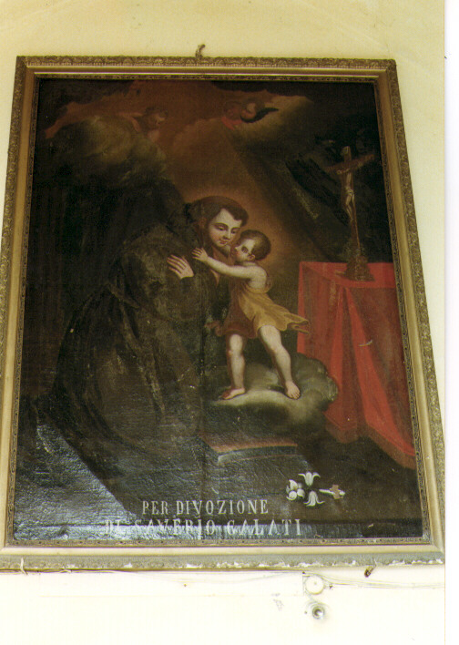 Sant'Antonio da Padova con Gesù Bambino (dipinto) - ambito salentino (sec. XVIII)