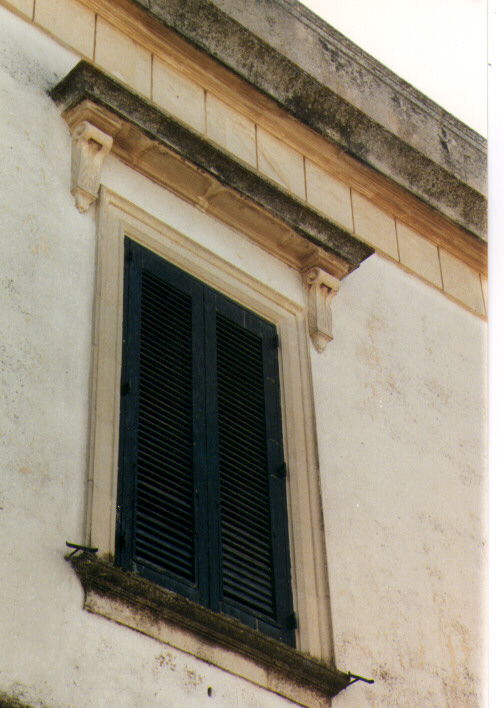 mostra di finestra, serie - ambito salentino (seconda metà sec. XIX)