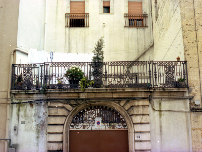 ringhiera - ambito Italia meridionale (seconda metà sec. XIX)