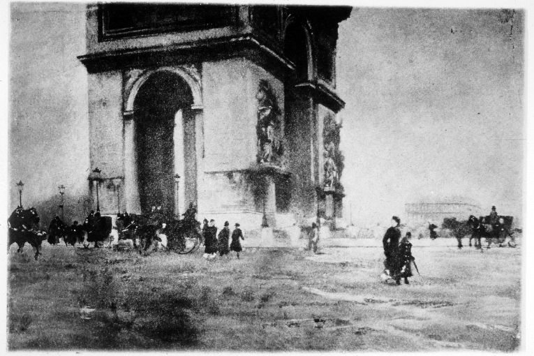 Arco di Trionfo di Parigi (dipinto) di De Nittis Giuseppe Gaetano (sec. XIX)