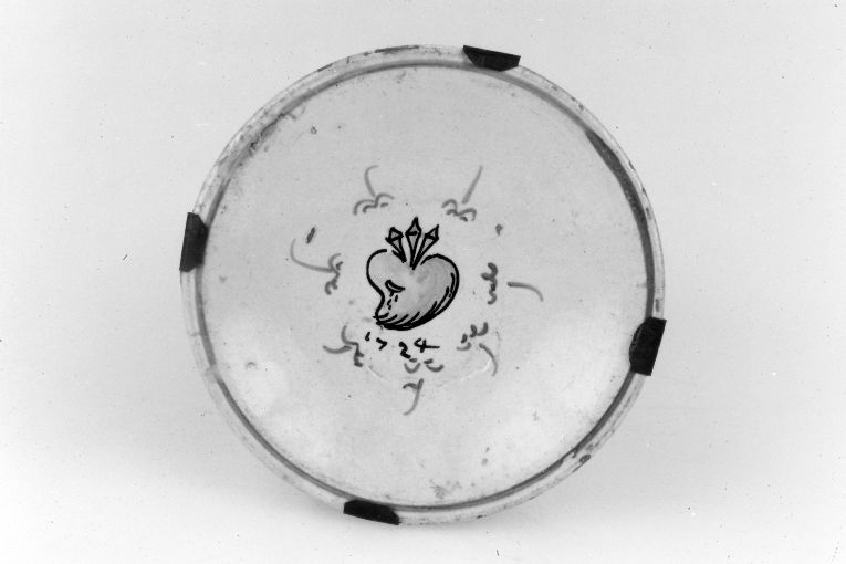 Sacro Cuore di Gesù (piattino) - manifattura toscana (sec. XVIII)