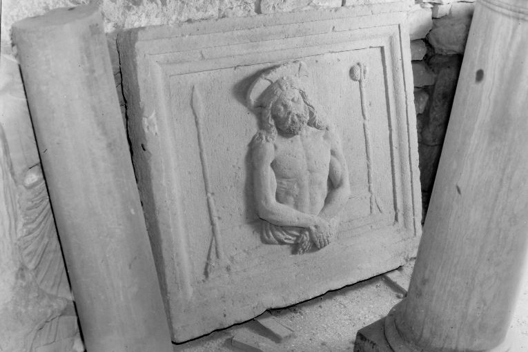 Ecce Homo (lastra) - ambito Italia meridionale (secc. XV/ XVI)