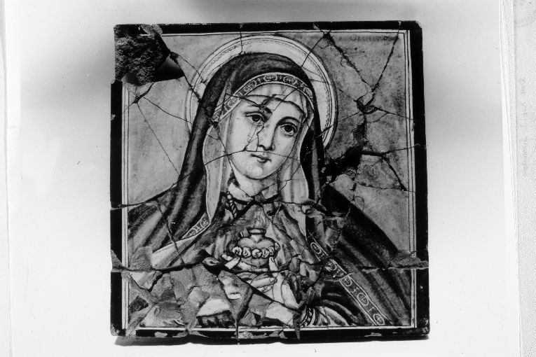 Madonna Addolorata (mattonella) - ambito Italia meridionale (secc. XVIII/ XIX)