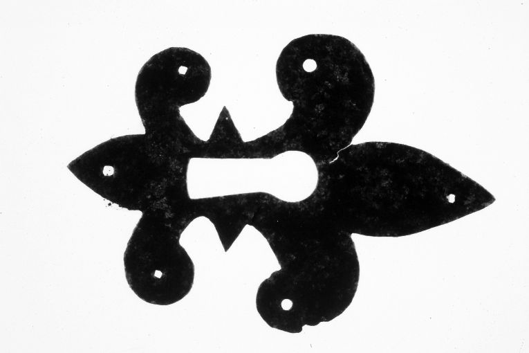 piastra di serratura - manifattura toscana (sec. XIV)