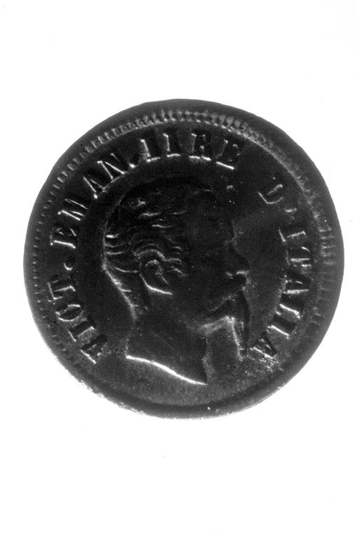 ritratto di Vittorio Emanuele II re d'Italia (medaglia) - ambito italiano (sec. XIX)