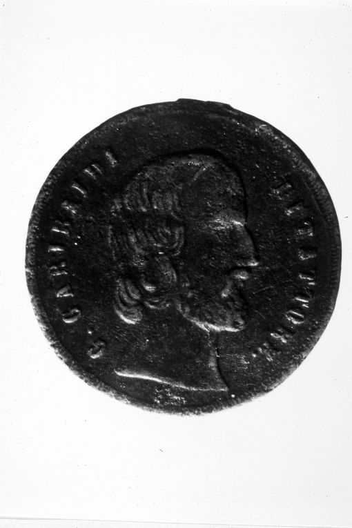 ritratto di Giuseppe Garibaldi (medaglia) - ambito italiano (sec. XIX)