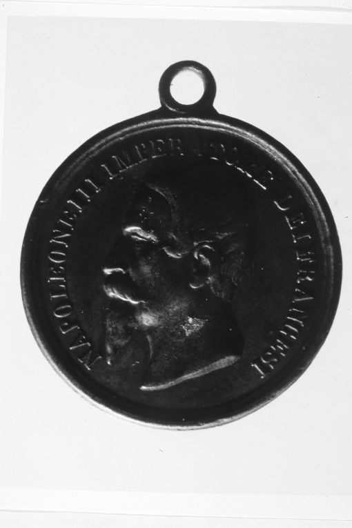 ritratto di Napoleone III (medaglia) - ambito italiano (sec. XIX)