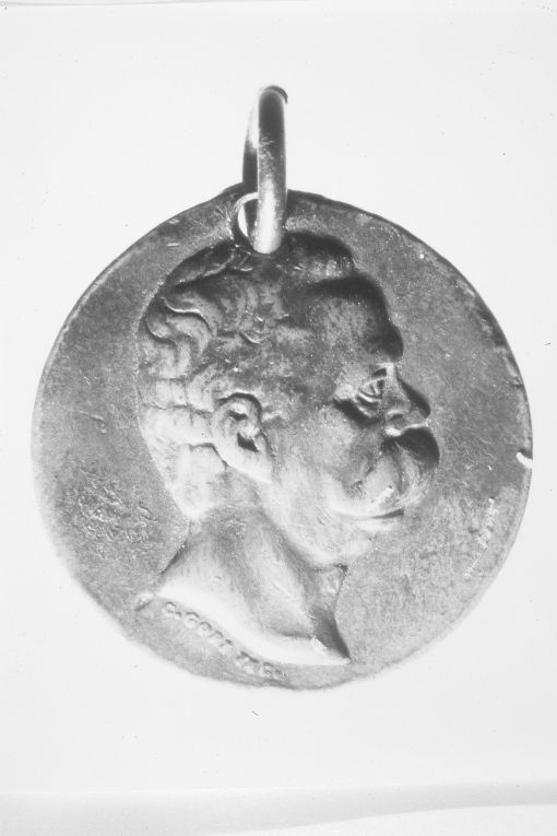 ritratto di Umberto I, re d'Italia (medaglia) di Gori Cesare (sec. XX)