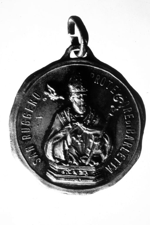 Busto di San Ruggero/ Maria SS.ma dello Sterpeto (medaglia) - ambito pugliese (inizio sec. XX)