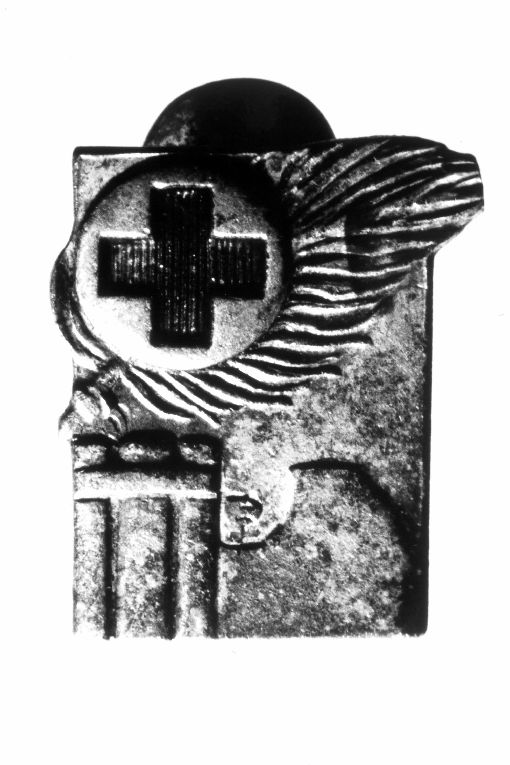 emblema della Croce Rossa italiana (distintivo) di Picchiani A. e Barlacchi (sec. XX)