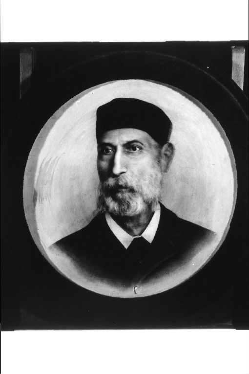 ritratto d'uomo (piatto) - ambito Italia meridionale (seconda metà sec. XIX)