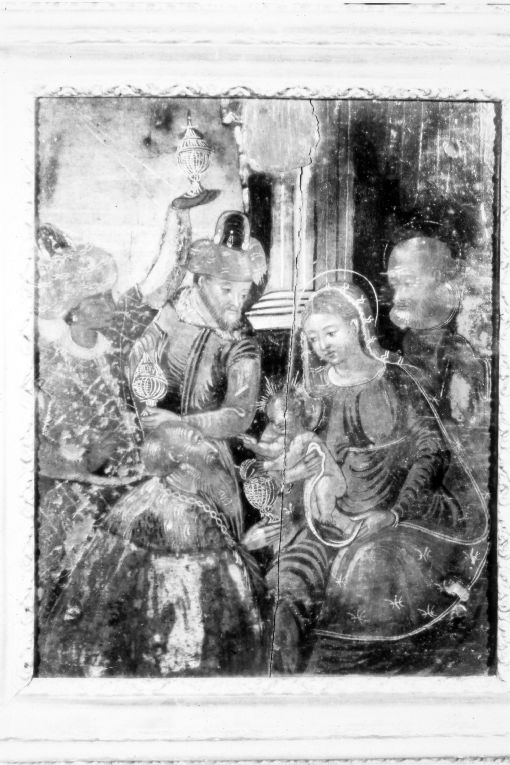 adorazione dei Re Magi (dipinto) - ambito veneto-bizantino (terzo quarto sec. XVI)