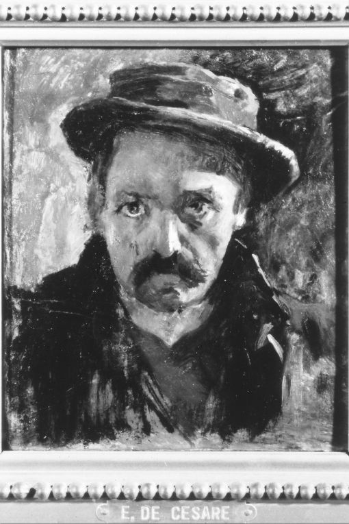 autoritratto (dipinto) di De Cesare Enrico (sec. XX)