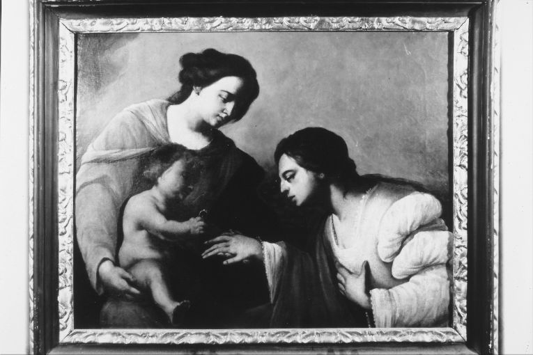 Matrimonio mistico di Santa Caterina (dipinto) - ambito napoletano (seconda metà sec. XVII)