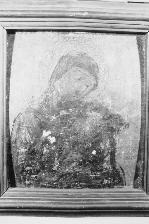 Madonna con Bambino (dipinto) - ambito Italia meridionale (secc. XII/ XIX)