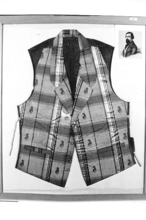 profilo di Pio IX (gilet) - ambito Italia meridionale (metà sec. XIX)