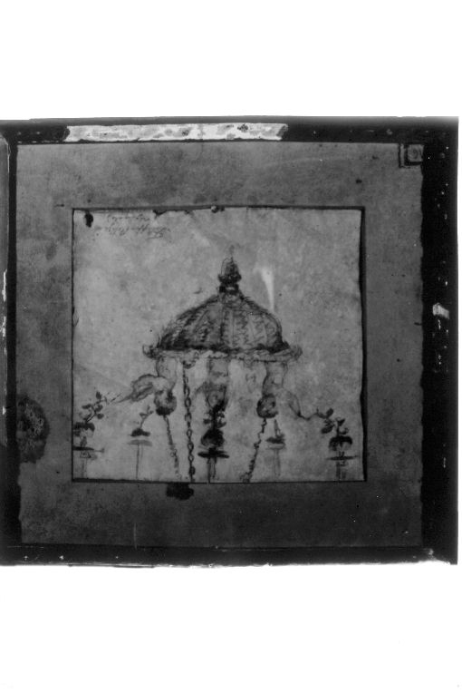 studio per lampadario (dipinto) di Palizzi Filippo (sec. XIX)