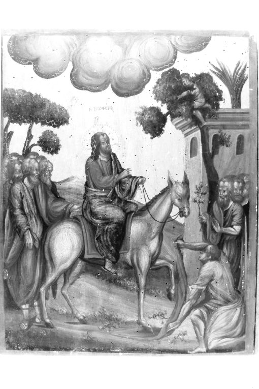 entrata di Cristo in Gerusalemme (dipinto) di Bogdano Demetrio (secc. XVIII/ XIX)