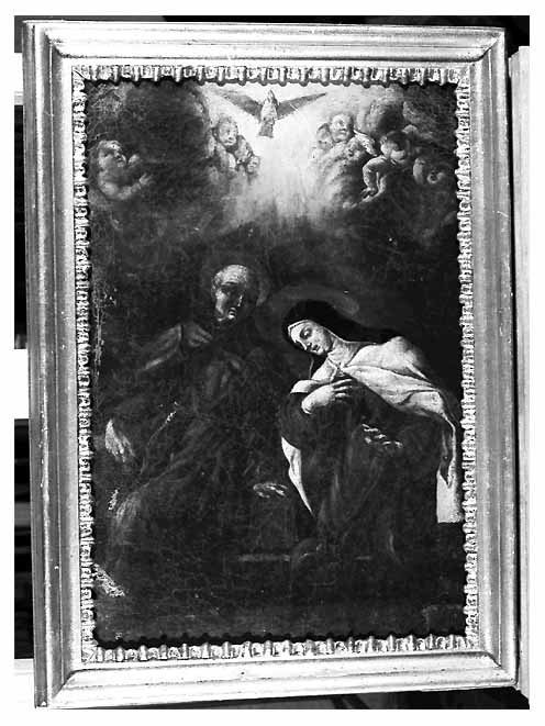 Santa Caterina d'Avila e San Pietro d'Alcantara (dipinto) di Solimena Francesco detto Abate Ciccio (attribuito) (secc. XVII/ XVIII)