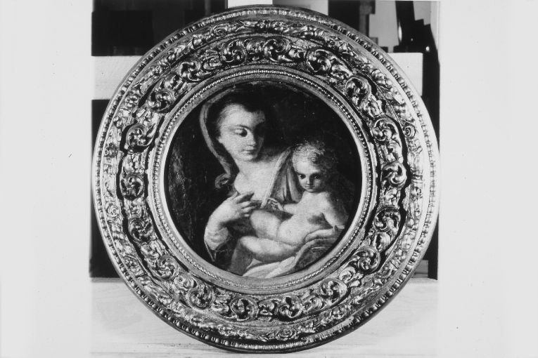 Madonna con Bambino (dipinto) di Solimena Francesco detto Abate Ciccio (cerchia) (secc. XVII/ XVIII)