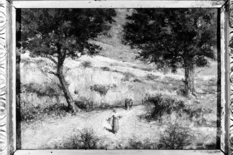 paesaggio rurale (dipinto) di De Stefano Vincenzo (secc. XIX/ XX)
