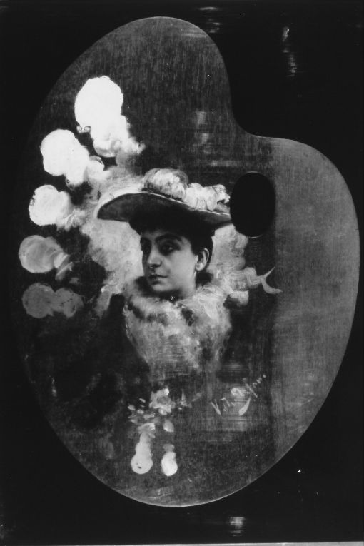 Kate Bensberg Barracchia, ritratto di donna (tavolozza) di De Stefano Vincenzo (sec. XIX)