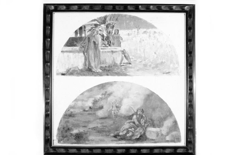 Cristo e la samaritana al pozzo (dipinto) - ambito Italia meridionale (secc. XIX/ XX)