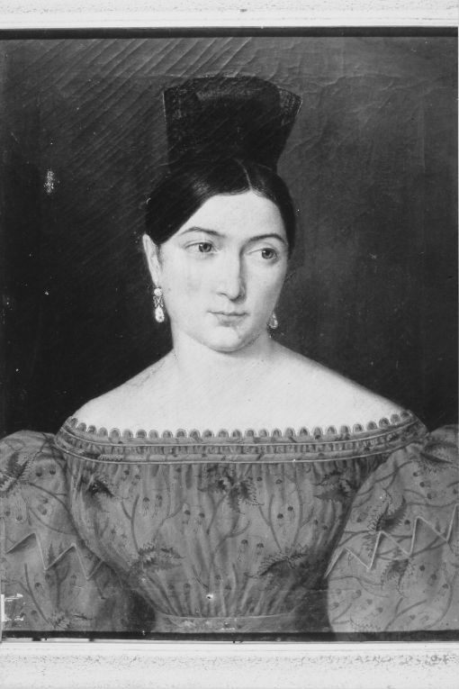 ritratto di donna (dipinto) - ambito Italia meridionale (sec. XIX)