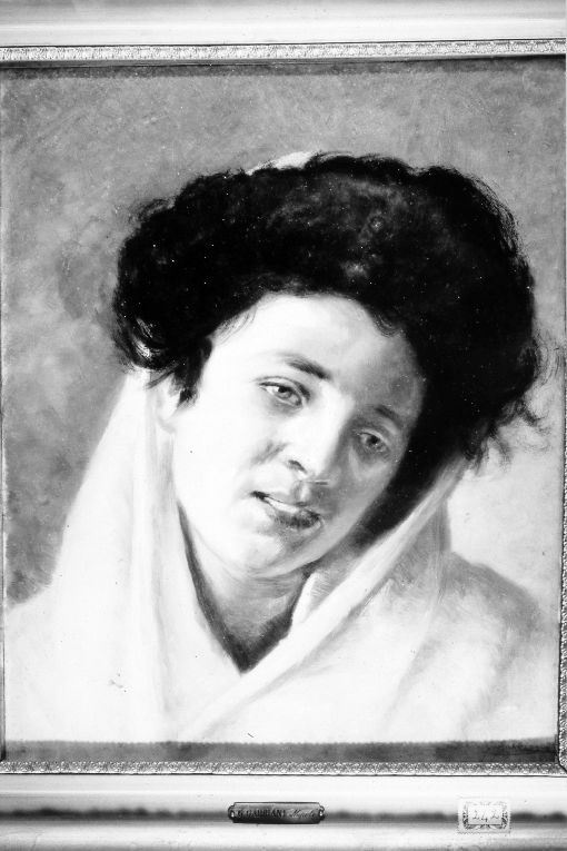 Carmela, Ritratto di donna (dipinto) di Gabbiani Giuseppe (secc. XIX/ XX)